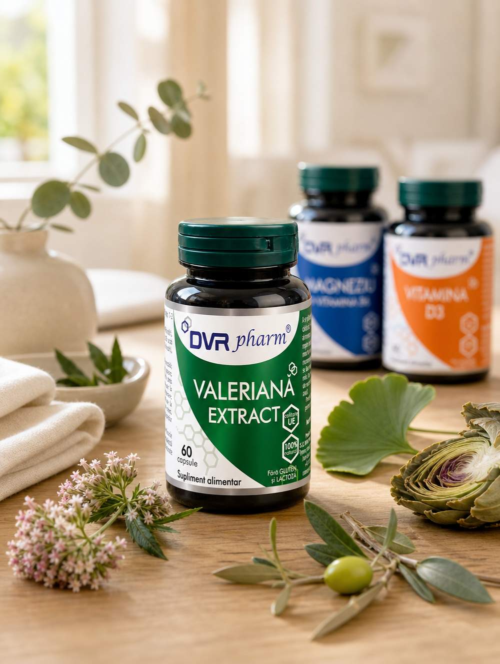 VALERIANĂ EXTRACT - 60 capsule - calmează stresul și