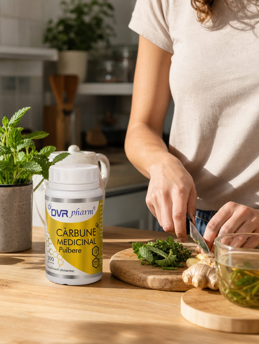 CĂRBUNE MEDICINAL - pulbere 200 g