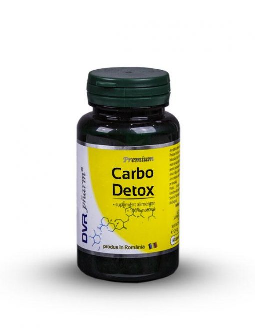 Carbo Detox are o formulă complexă ce reglează tranzitul intestinal, are efecte de eliminare a metalelor grele