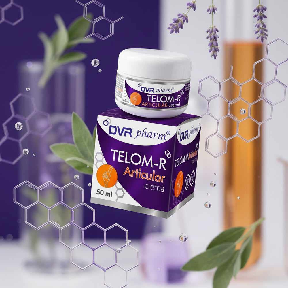 TELOM-R ARTICULAR crema-50-ml cu ardei iute și plante medicinale