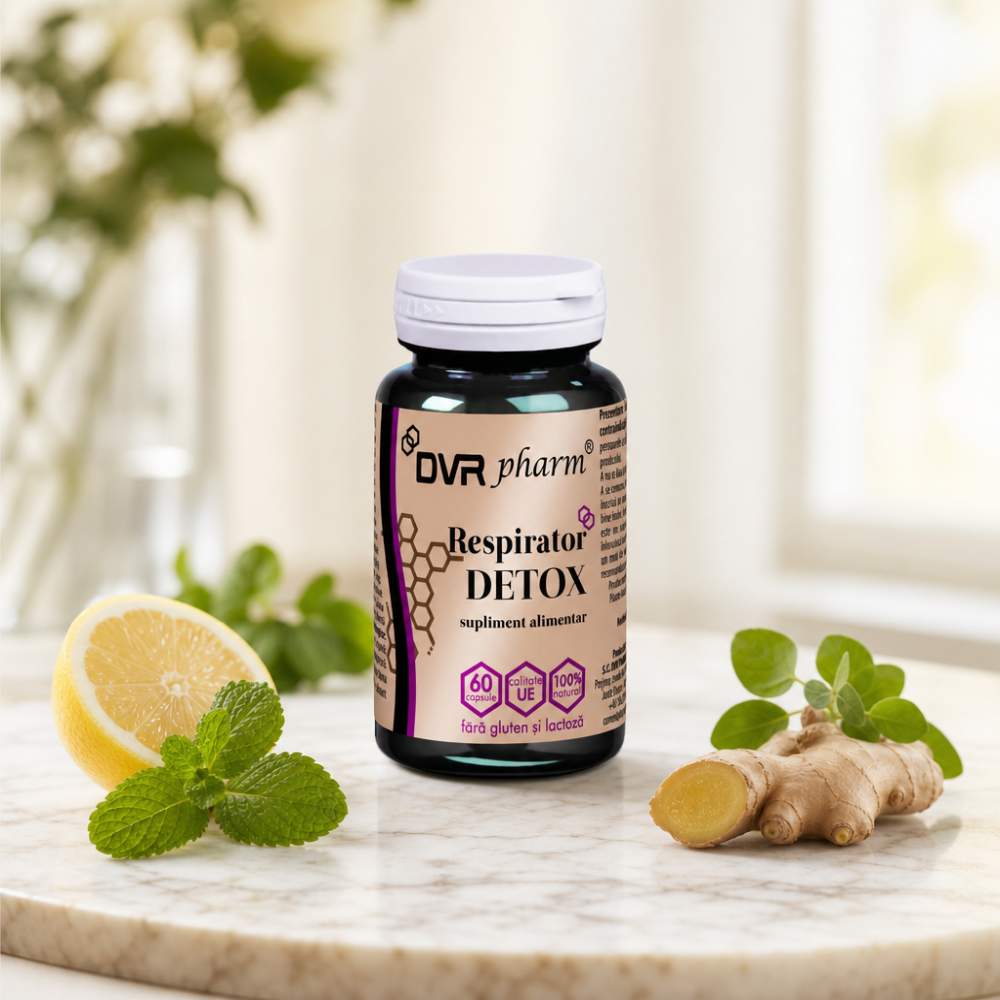 DET o２bottlesdetox RESPIRATOR DETOX - 60 capsule - apără sistemul respirator de infecții