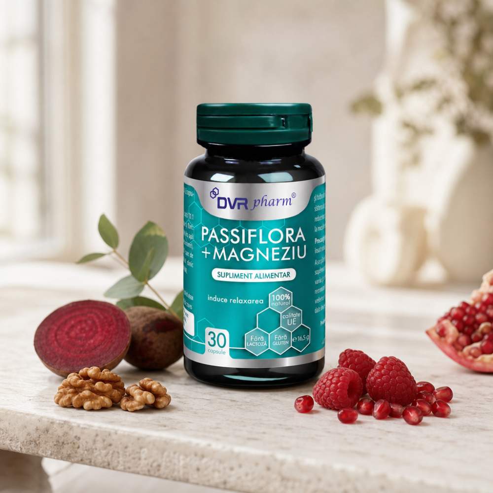 PASSIFLORA + MAGNEZIU - 30 capsule