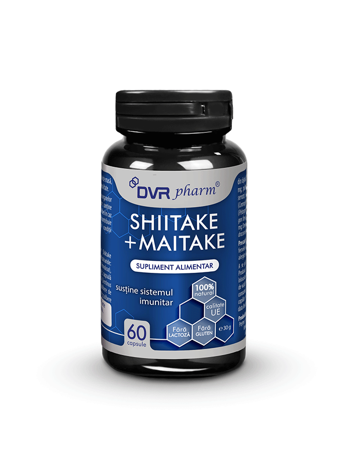Shiitake + Maitake - mărește vitalitatea și imunitatea