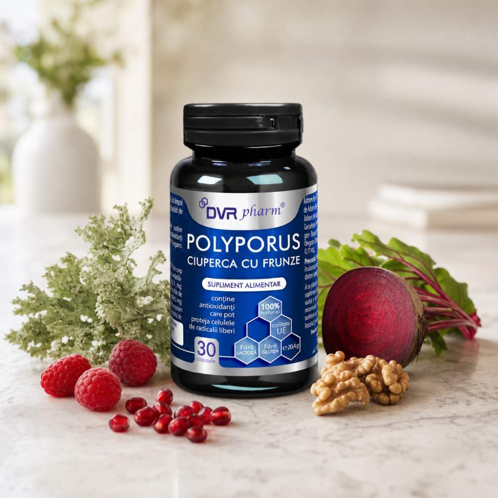 POLYPORUS – Ciuperca cu Frunze - 30 de capsule