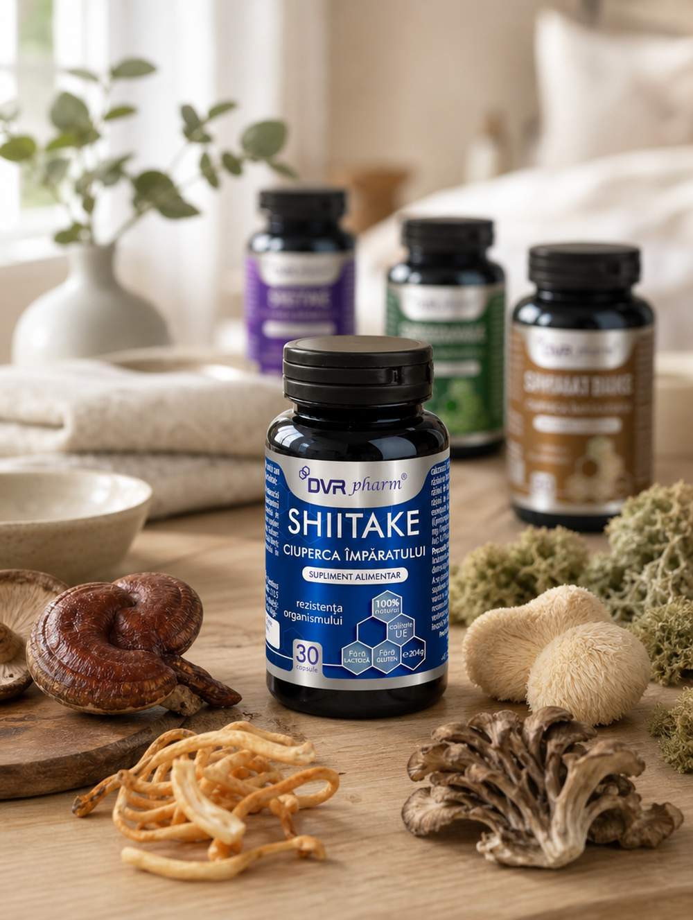 SHIITAKE - Ciuperca Împăratului - 30 de capsule