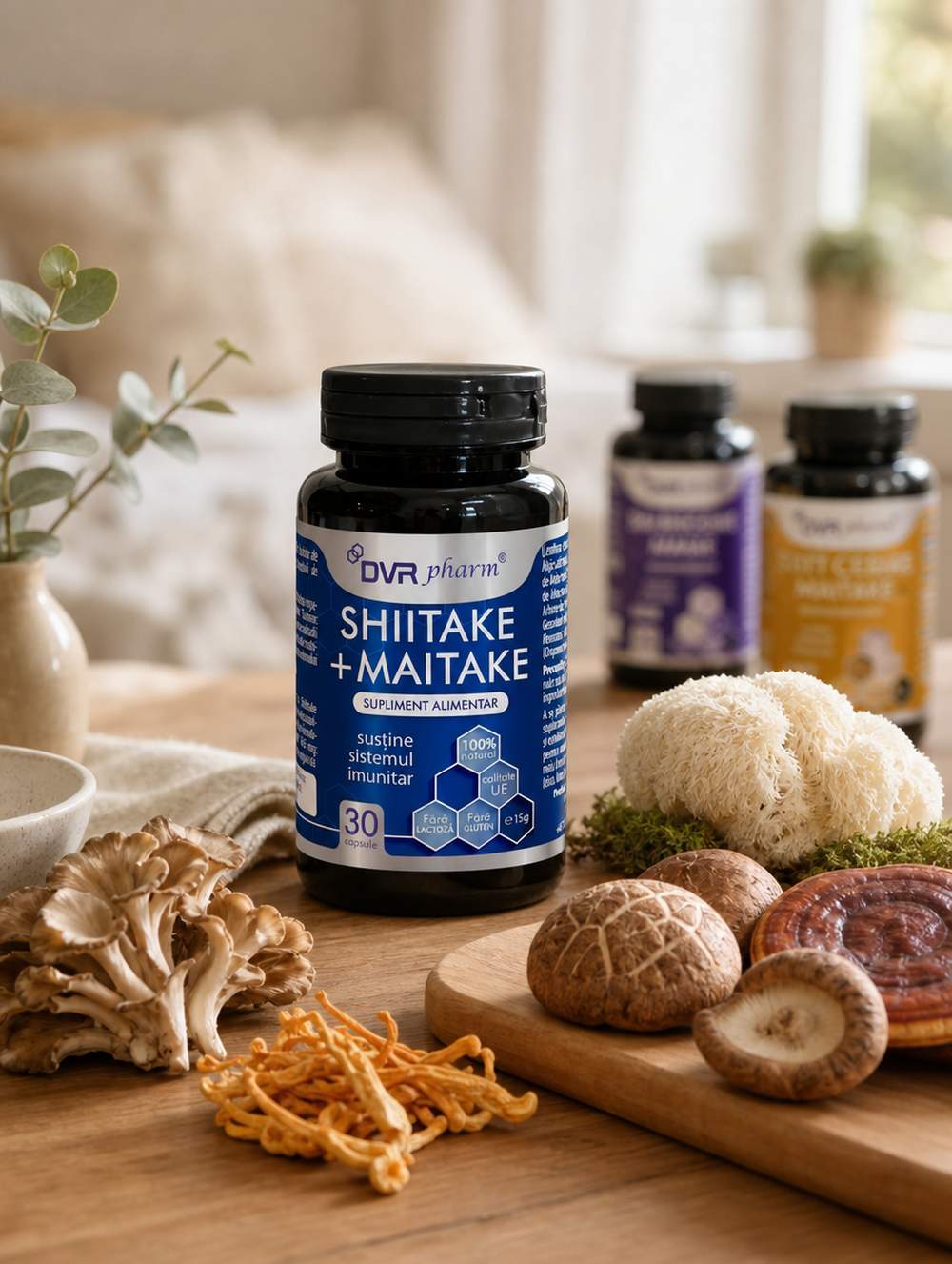 SHIITAKE + MAITAKE - 30 de capsule