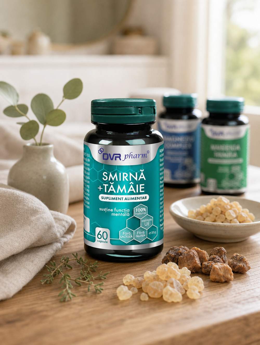 SMIRNĂ + TĂMÂIE – 60 de capsule
