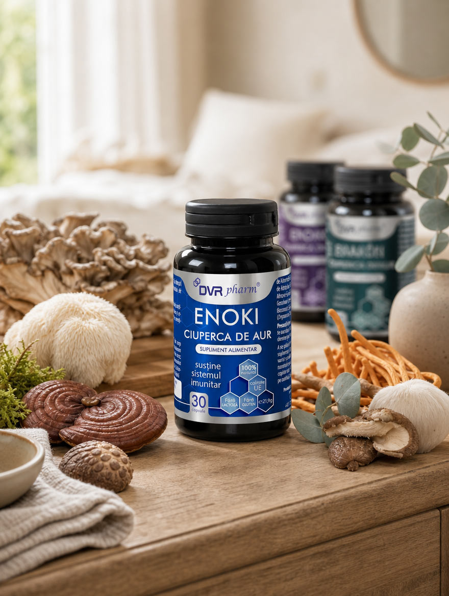 ENOKI - Ciuperca de Aur - 30 de capsule