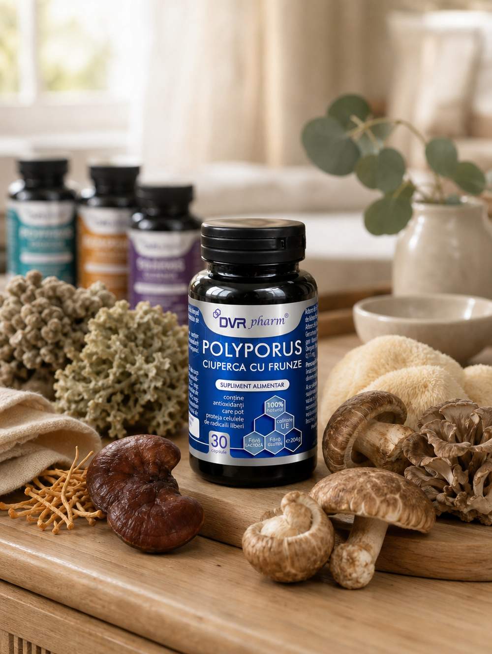POLYPORUS – Ciuperca cu Frunze - 30 de capsule