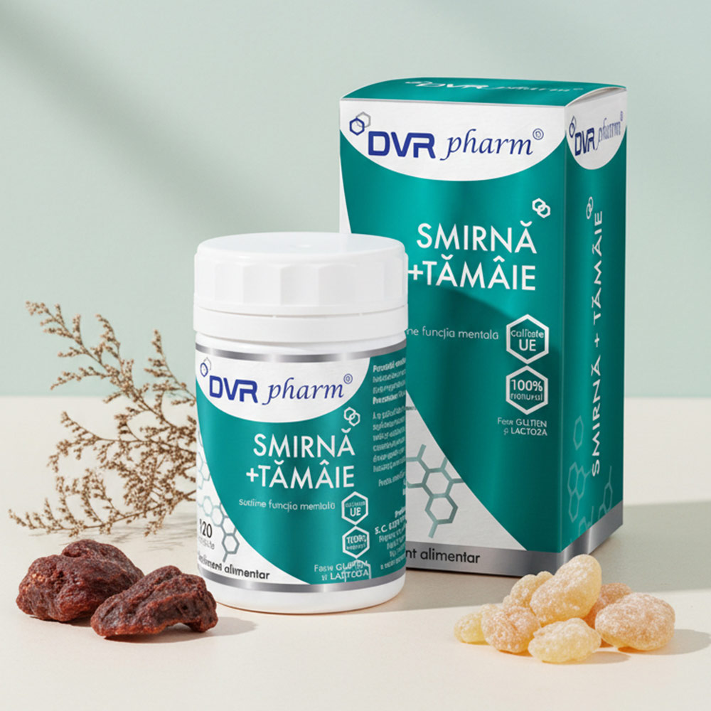 SMIRNĂ + TĂMÂIE – 120 de capsule - DVR Pharm