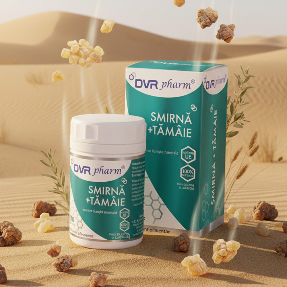 SMIRNĂ + TĂMÂIE – 120 de capsule - DVR Pharm