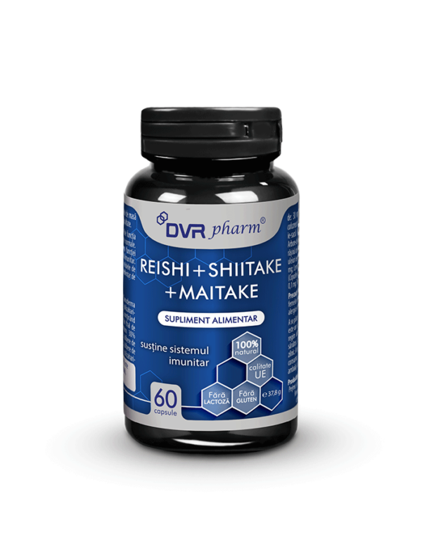 REISHI + SHIITAKE + MAITAKE - 60 de capsule - Image 2