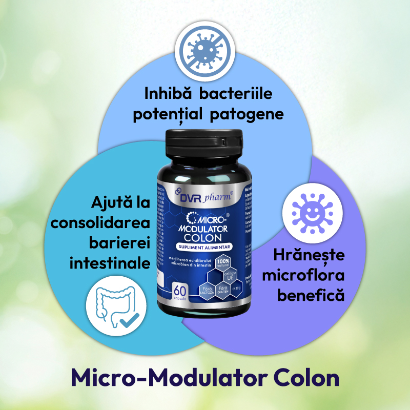 Beneficii MicroModulator Colon în disbioză
